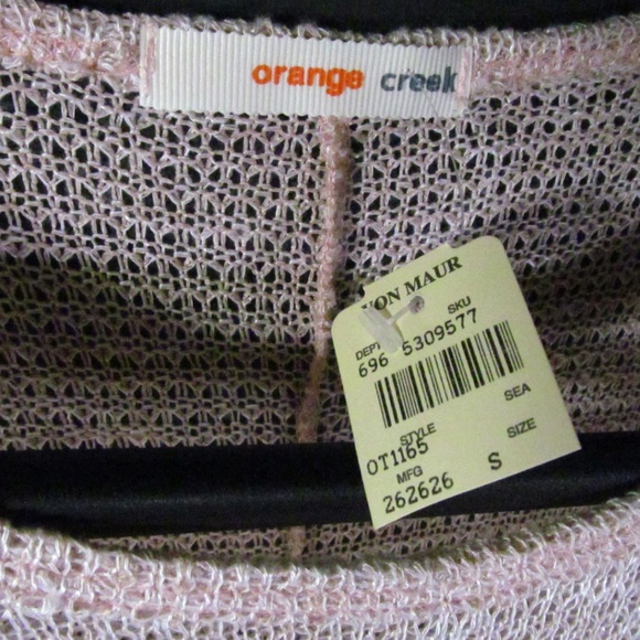 Orange Creek Shirt Size S See-through 3/4 Sleeves - Picture 4 of 5